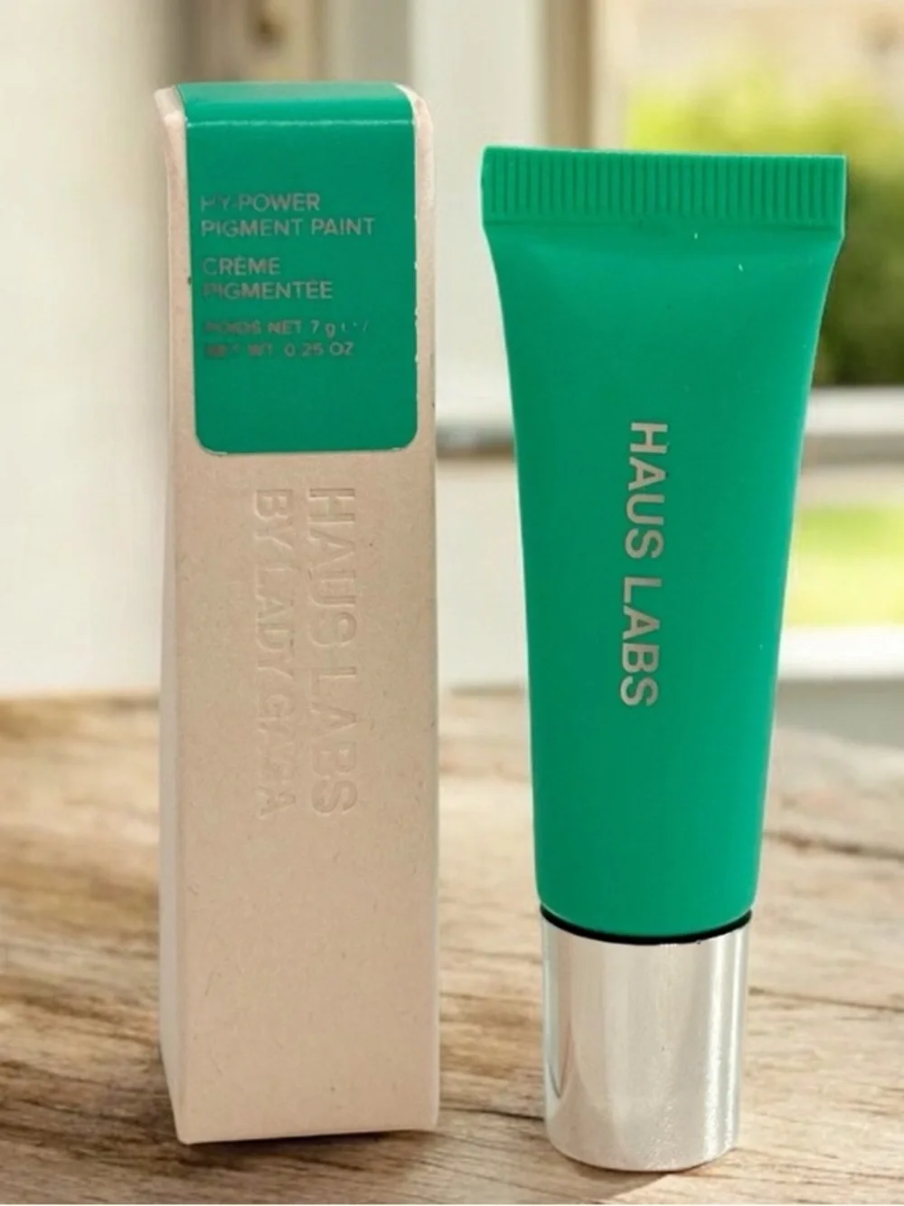 HAUS LABS LADY GAGA Hy-Power Eye Cheek & Lip Pigment Paint in Shade Mint Matte